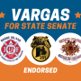 Press Release: Vargas adds three key labor unions to list of supporters for District 28 bid